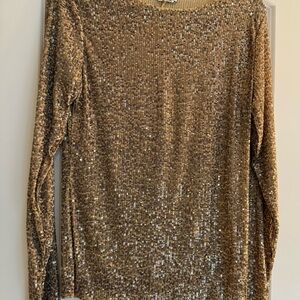 Sequin Gold Women's Top